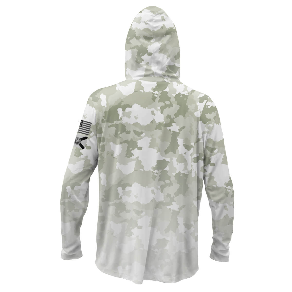 Back view showing the same camouflage pattern.