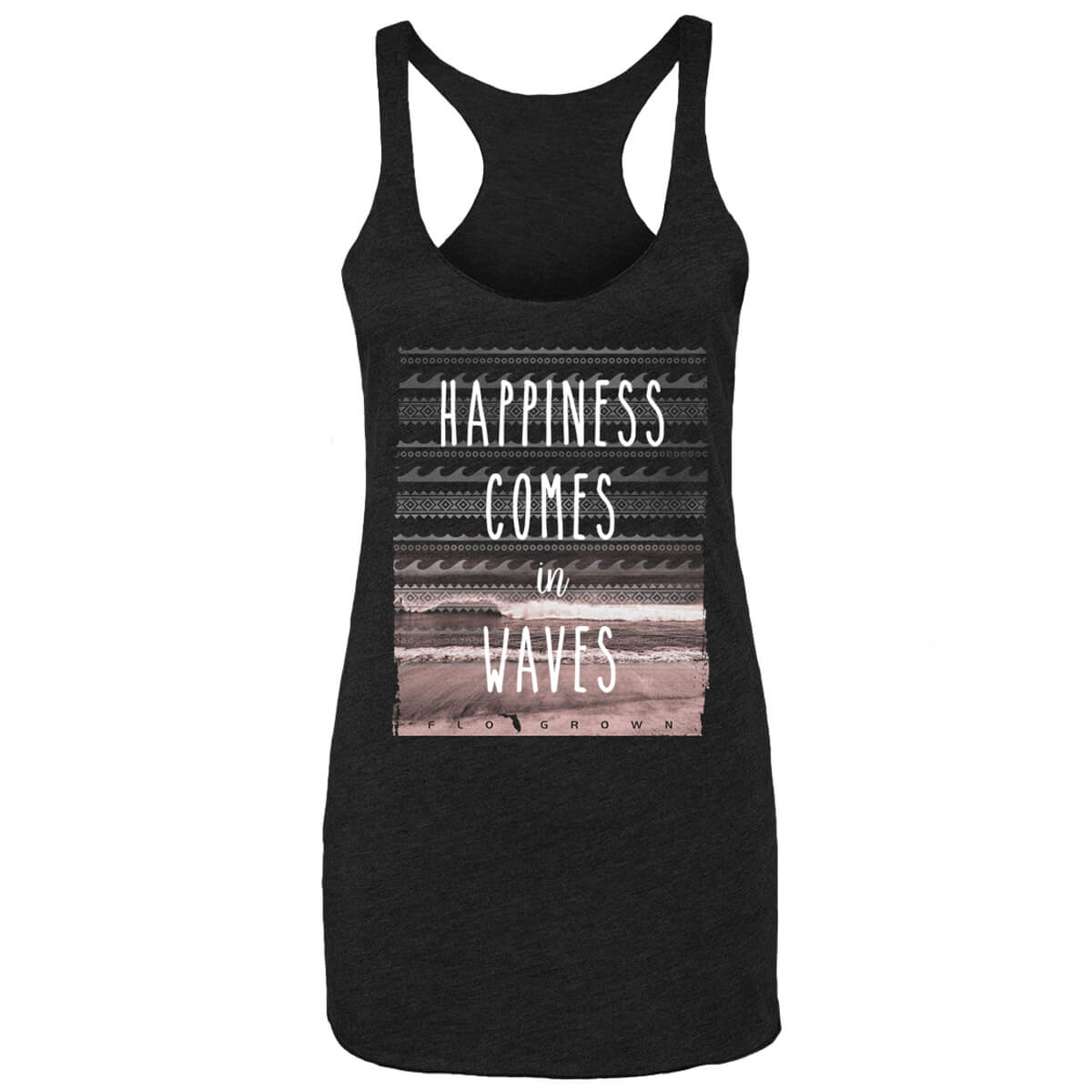 Happiness comes in waves tank