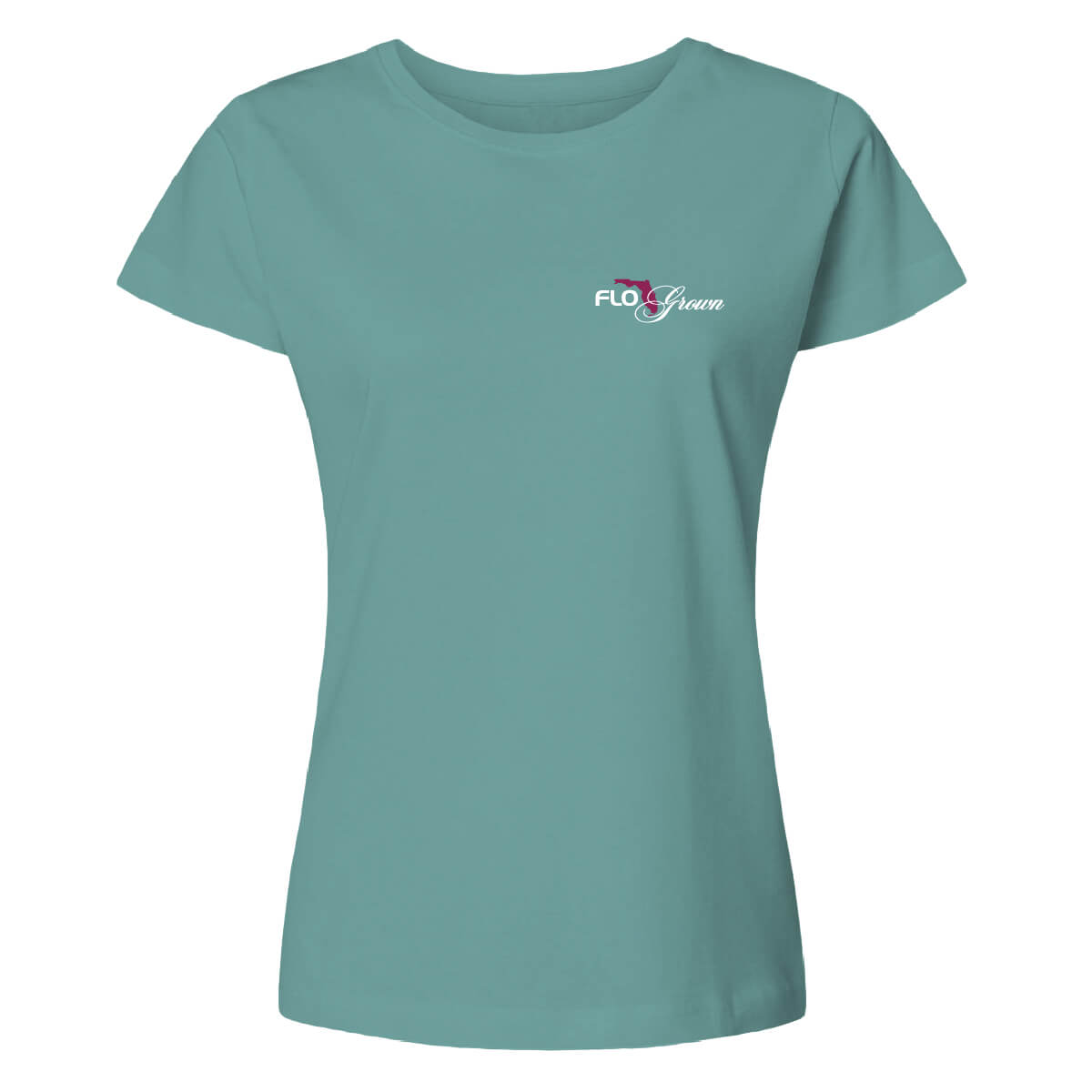 Front view with the FloGrown logo on the left chest.