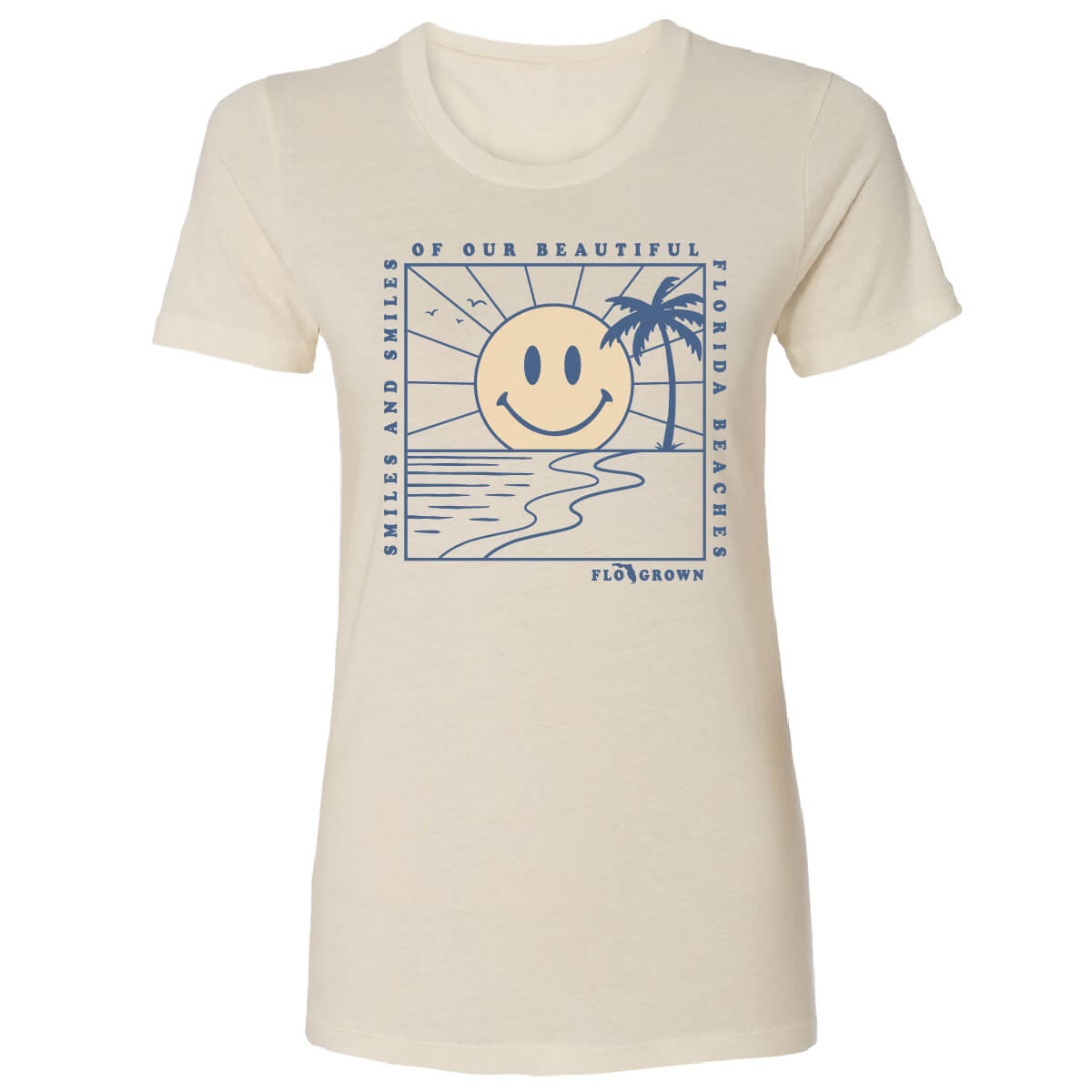 Smiles of Beaches Fitted Women's Tee