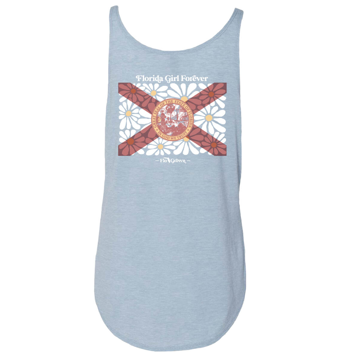 Retro Floral Flag Women's Tank