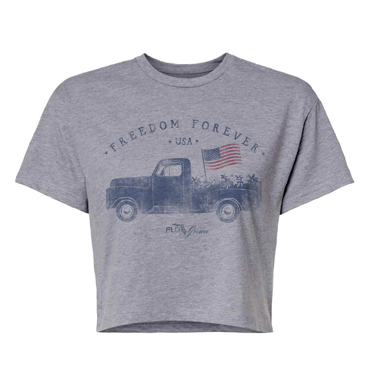 Vintage American Truck Crop Top