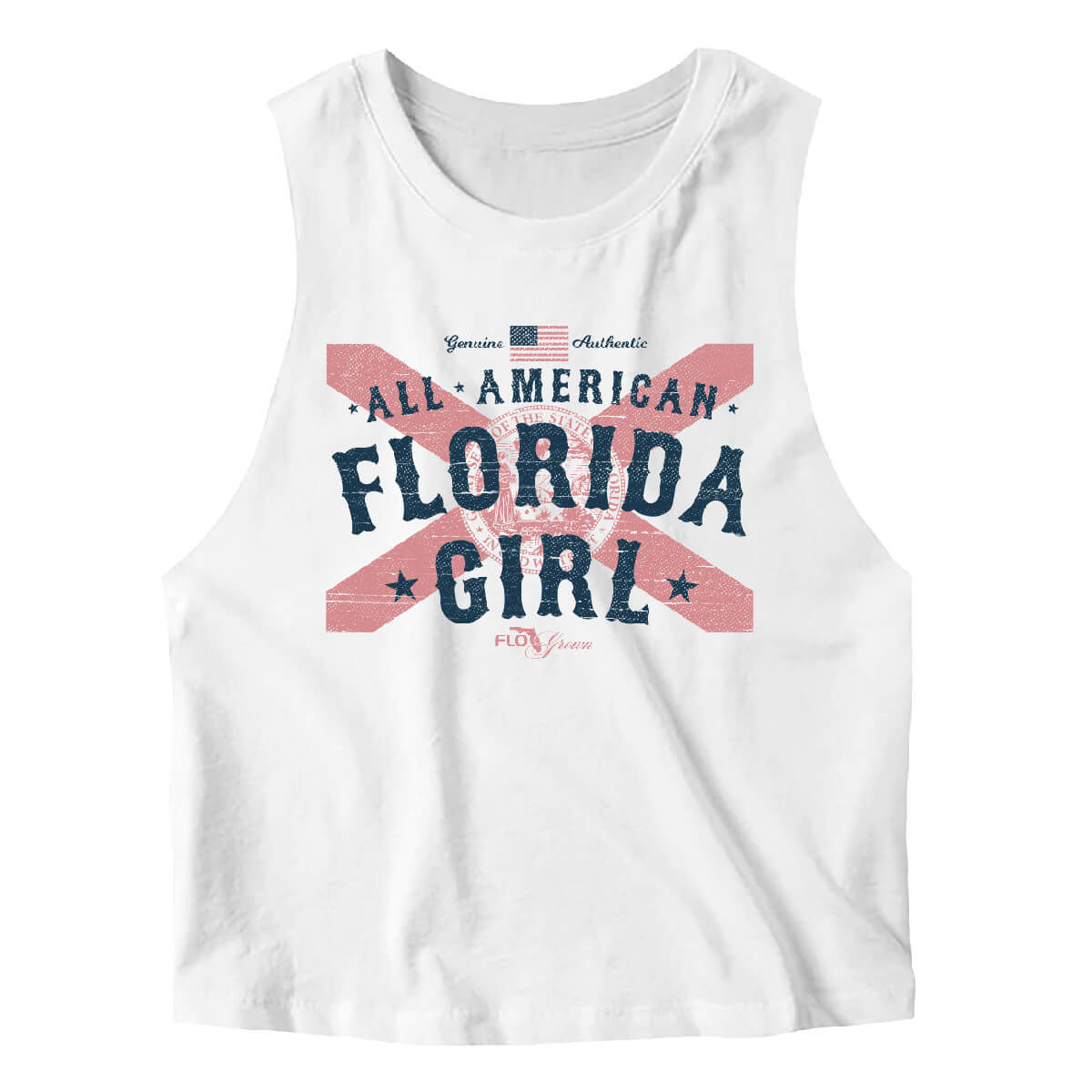 All American Florida Girl Cropped Tank