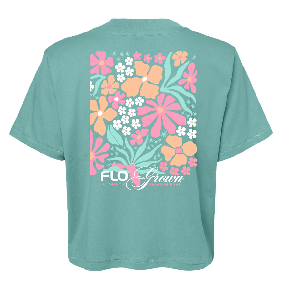 Jumbo Floral Poster Crop Top