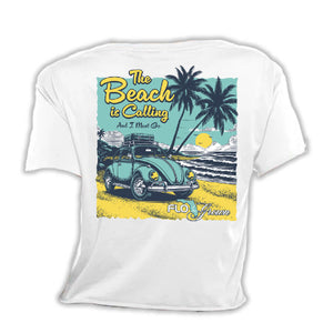 The Beach is Calling Womens Crop Top