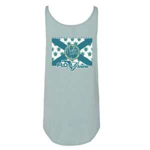 Green Locals Turtle Flag Womens Tank