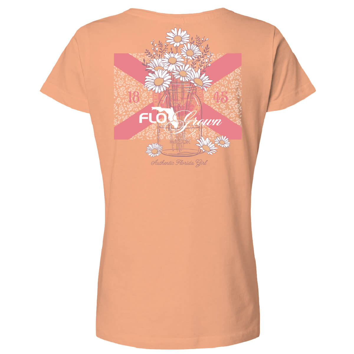 Mason Jar Daisies Womens Tee