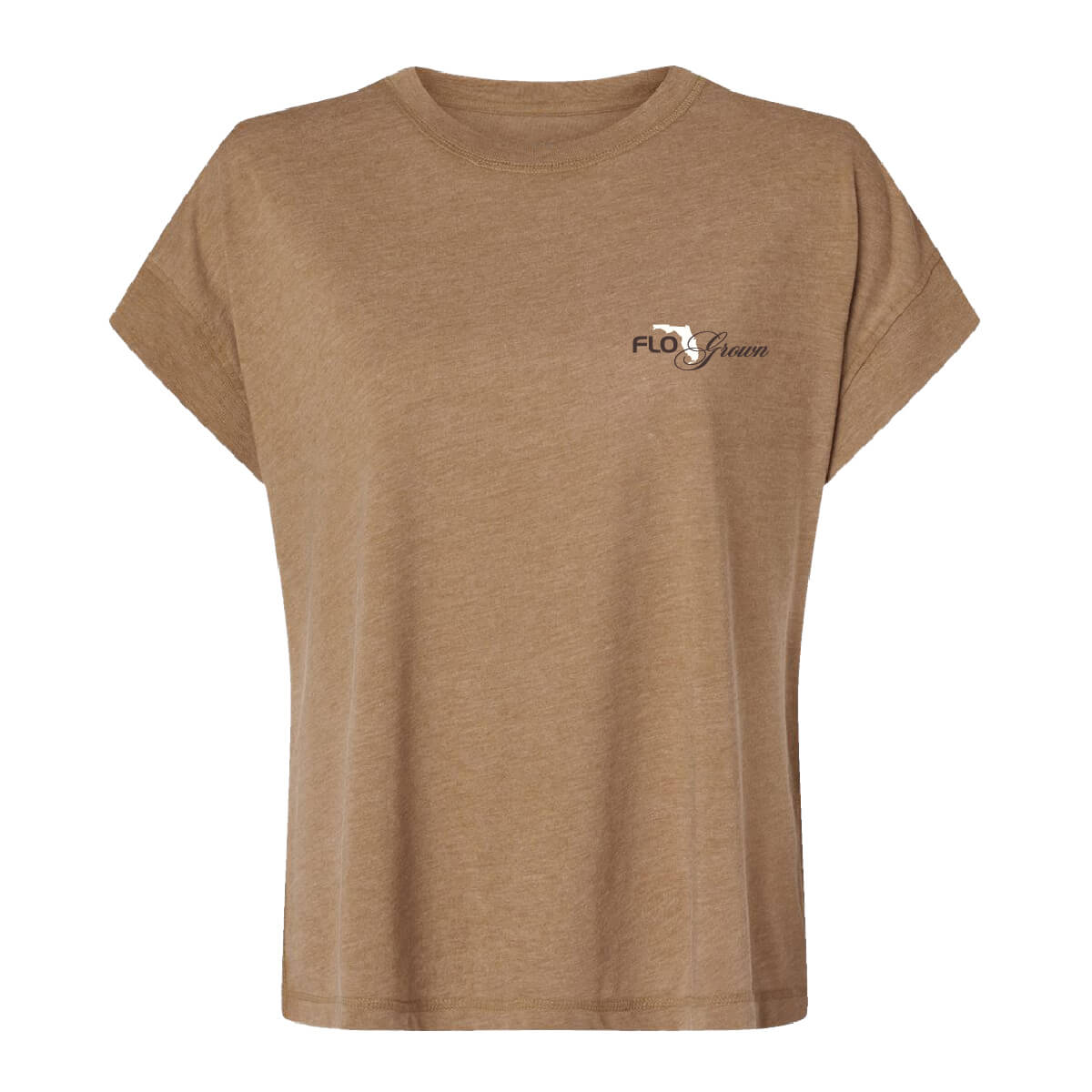 Front view with the FloGrown logo on the left chest.