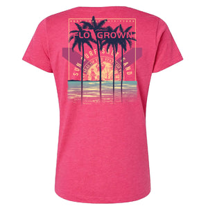 Crest Beach Poster Womens Tee