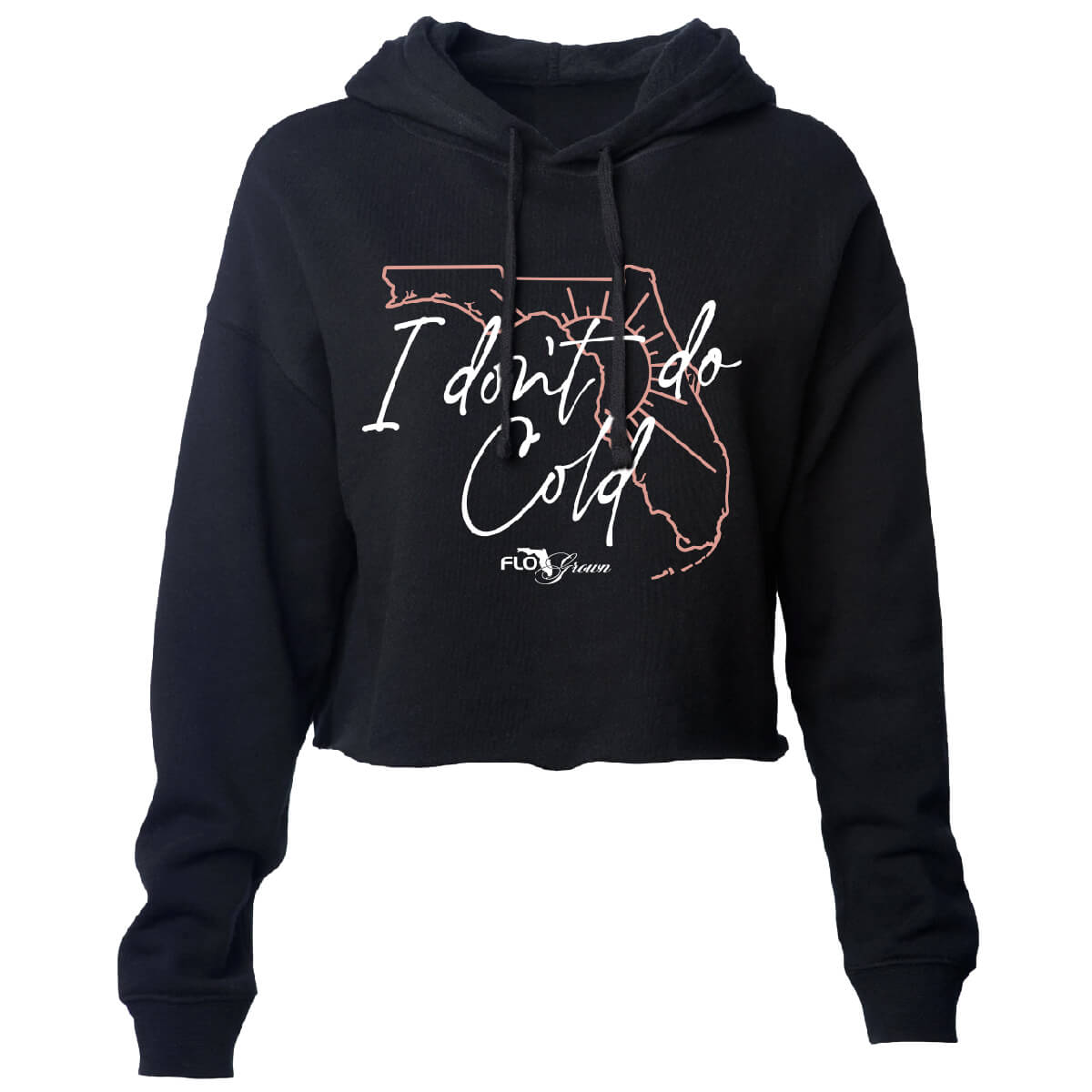 I Don't Do Cold Crop Top Hoodie