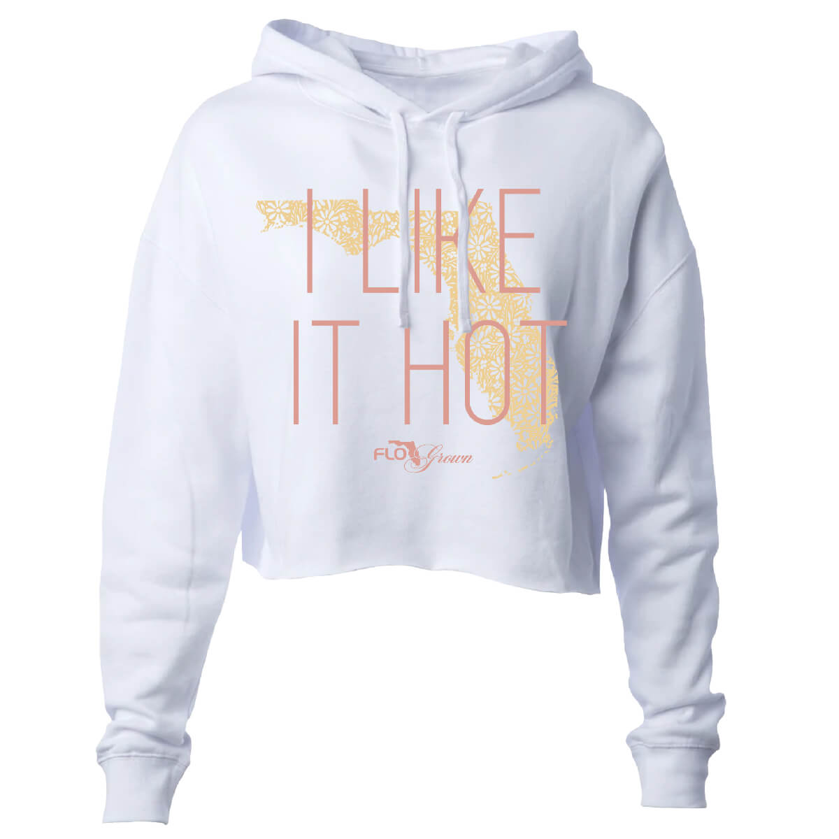 I Like It Hot Crop Top Hoodie