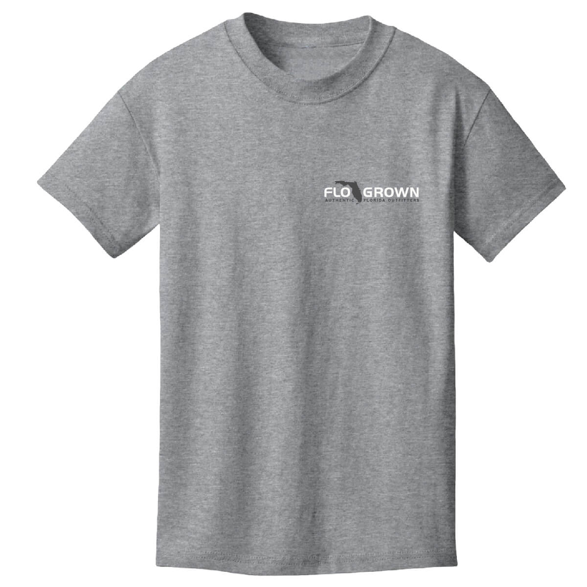 Front view with the FloGrown logo on the left chest.