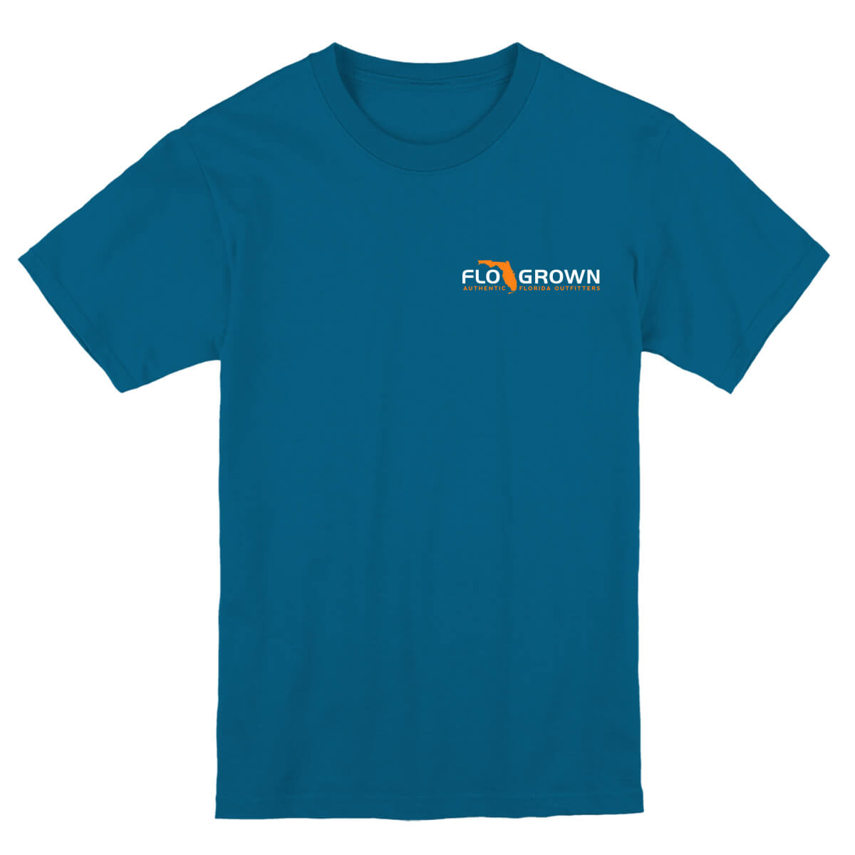 Front view with the FloGrown logo on the left chest.