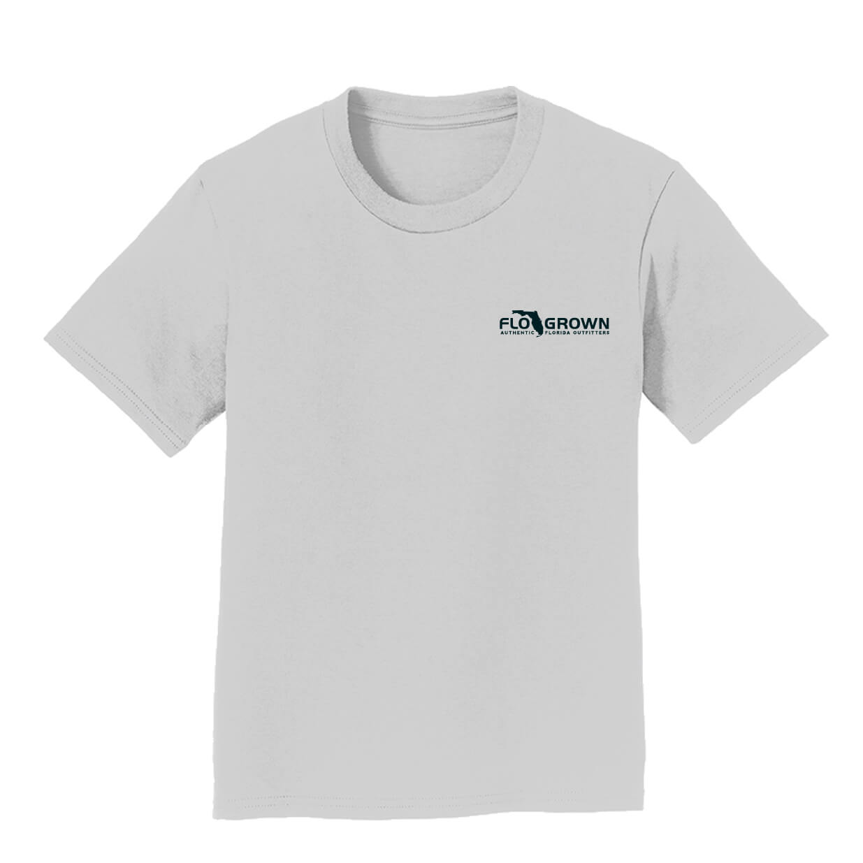 Front view with the FloGrown logo on the left chest.