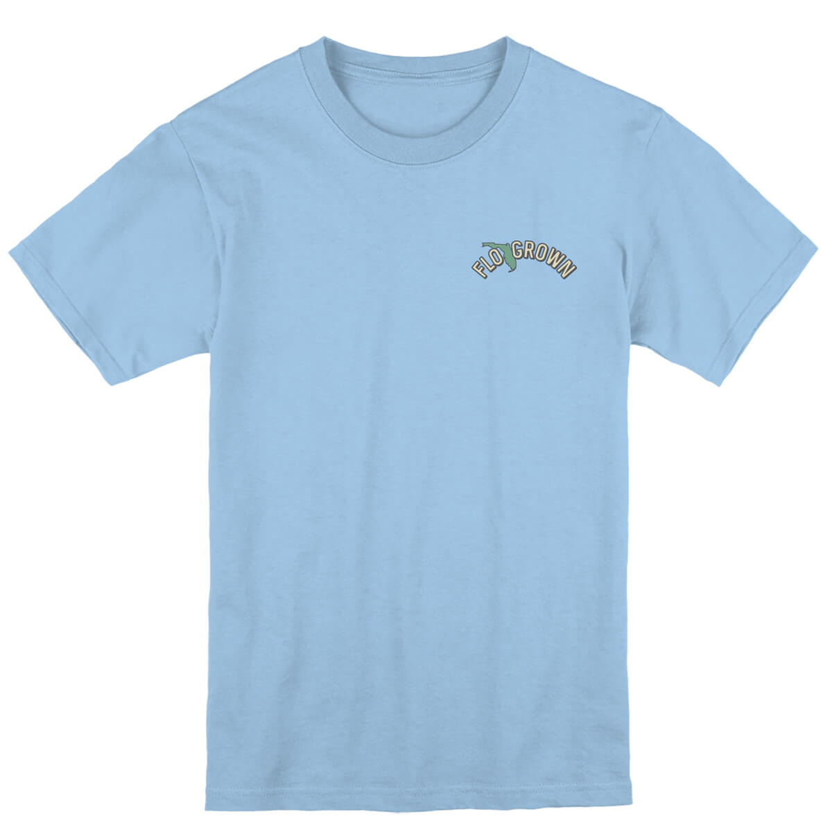 Front view with the FloGrown logo on the left chest.