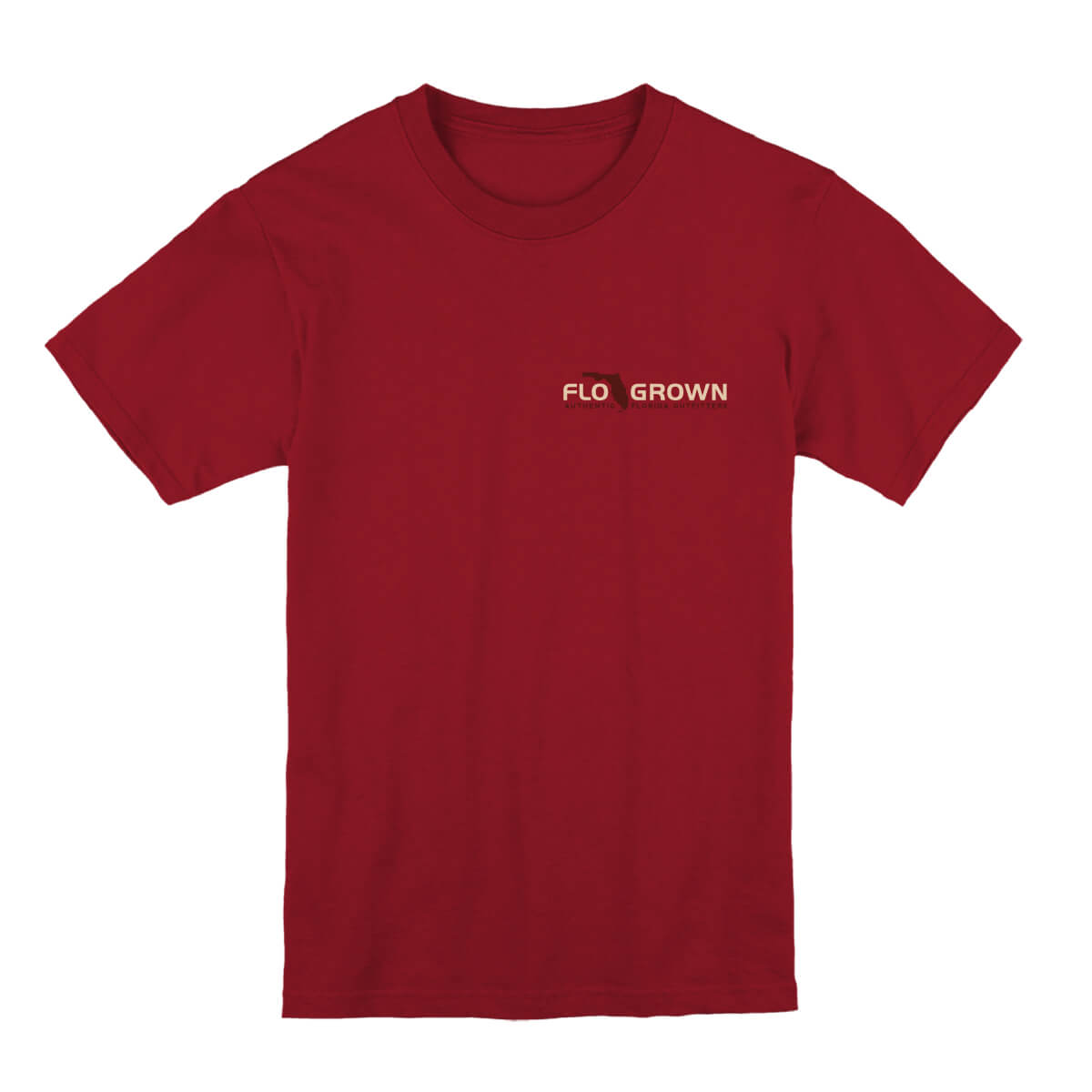 Front view with the FloGrown logo on the left chest.