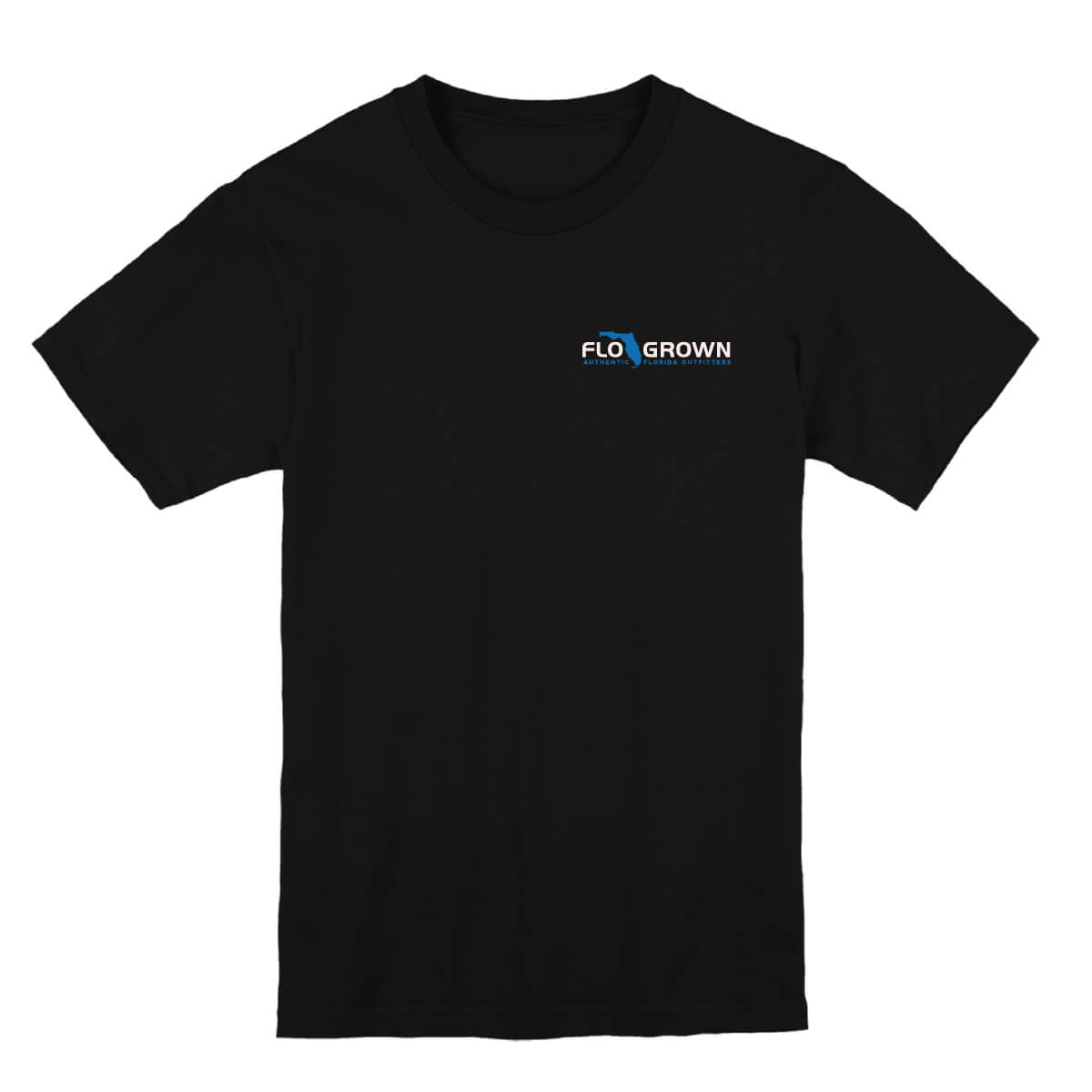 Front view with the FloGrown logo on the left chest.