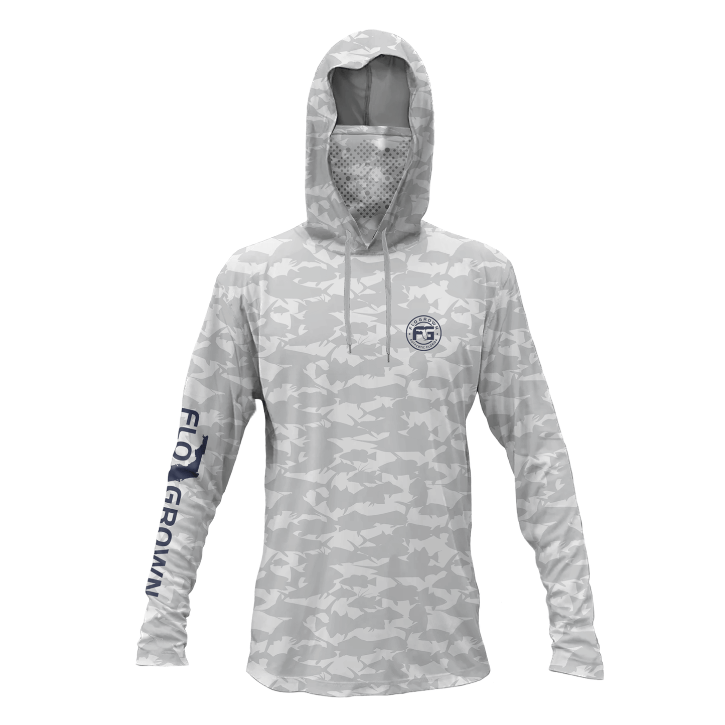 Fishing Camo Womens Performance Hoodie