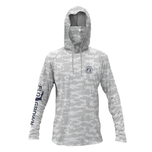 Fishing Camo Womens Performance Hoodie