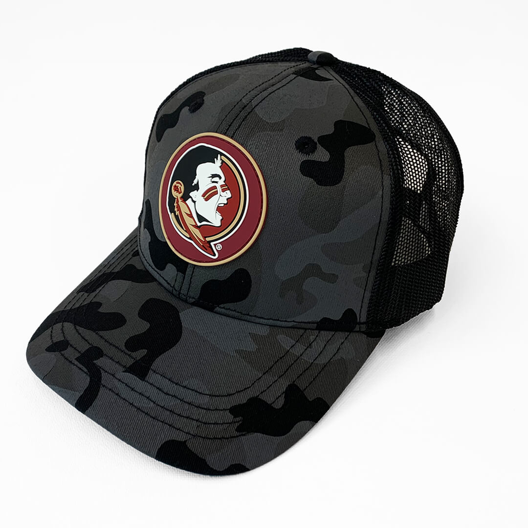 Florida State Seminoles Black Camo Logo Hat