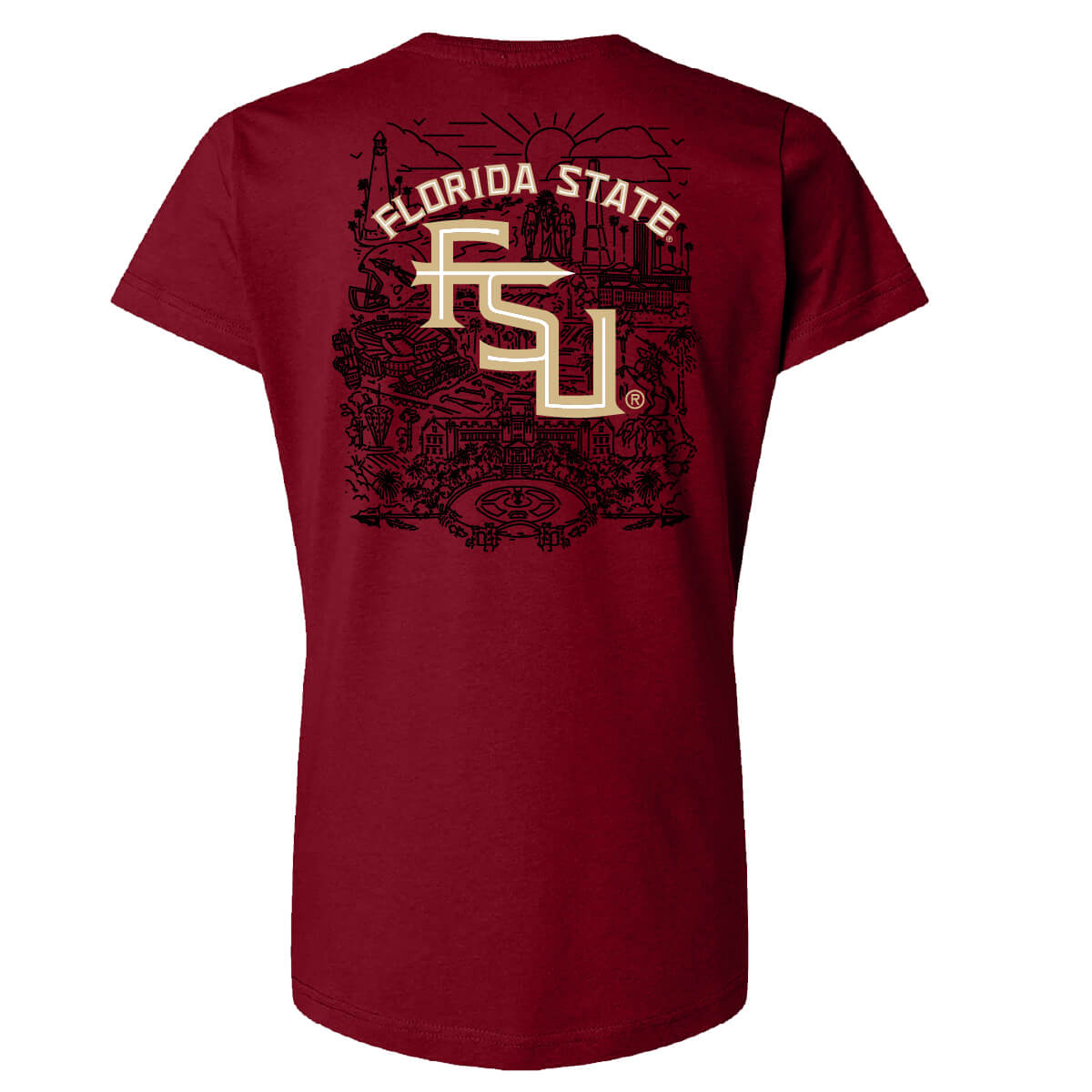 Florida State Seminoles City Lines Womens Tee
