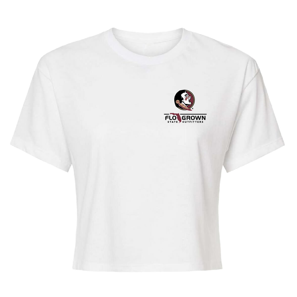 Florida State Seminoles Vintage Flags Crop Top