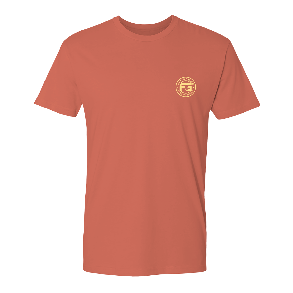 Front view with the FloGrown logo on the left chest.