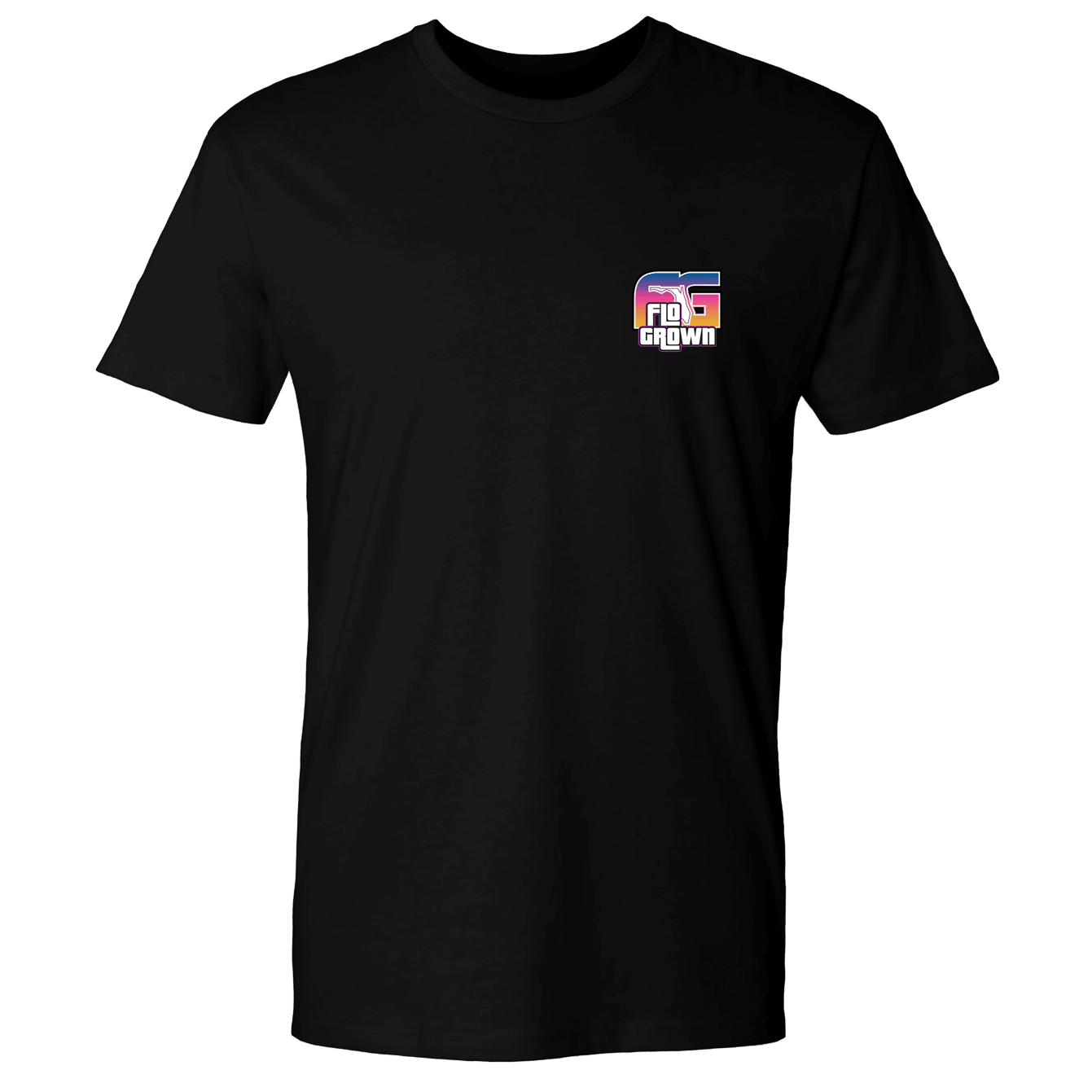 Front view with the FloGrown logo on the left chest.
