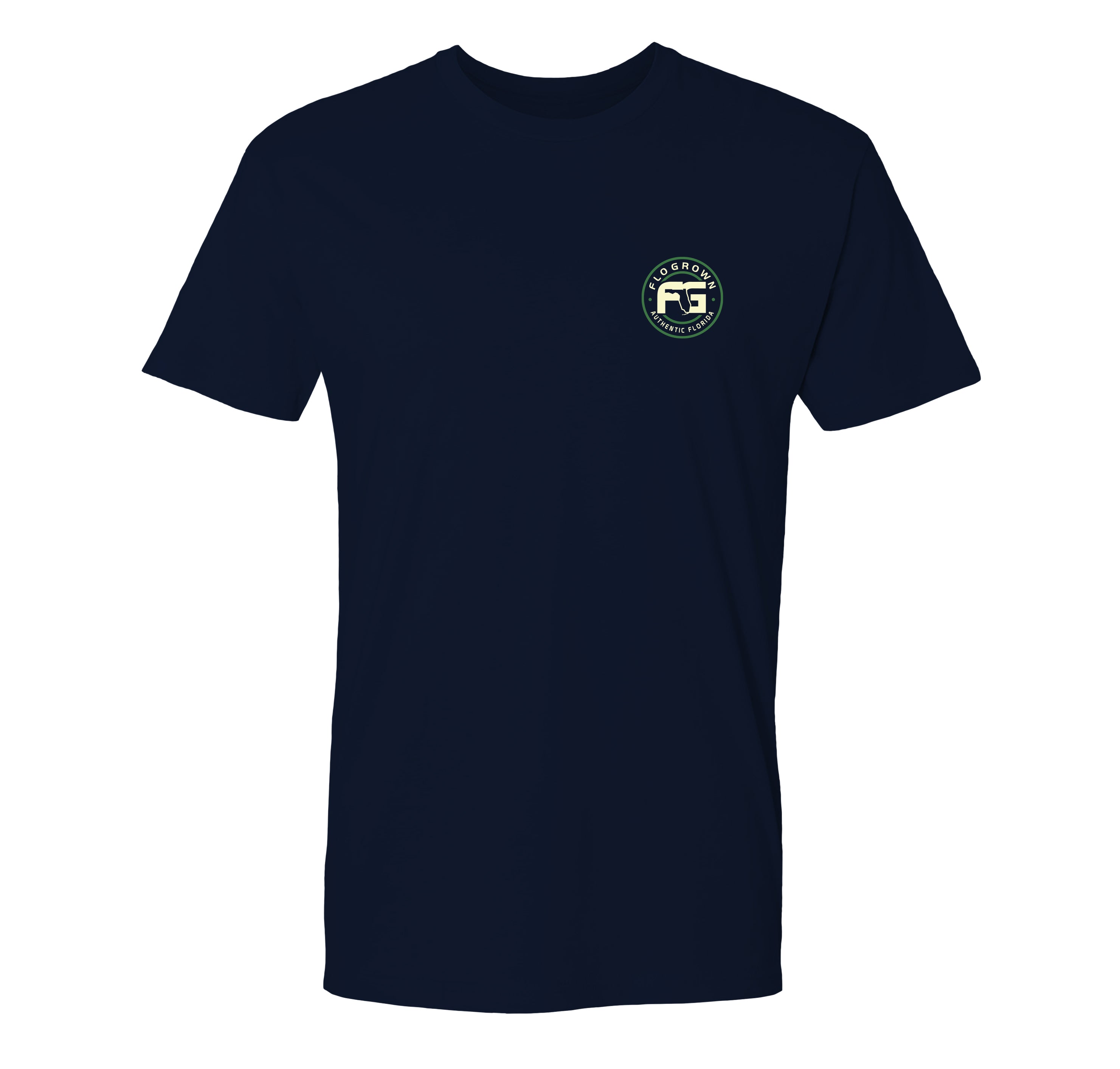 Front view with the FloGrown logo on the left chest.