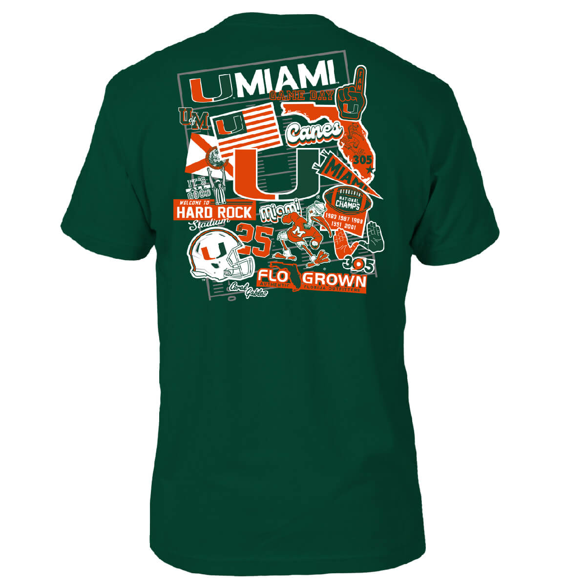 Miami Hurricanes Sticker Tee