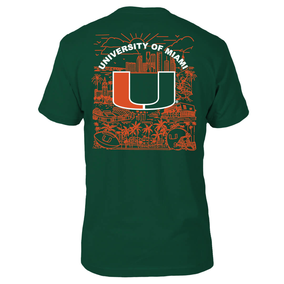 Miami Hurricanes City Lines Tee