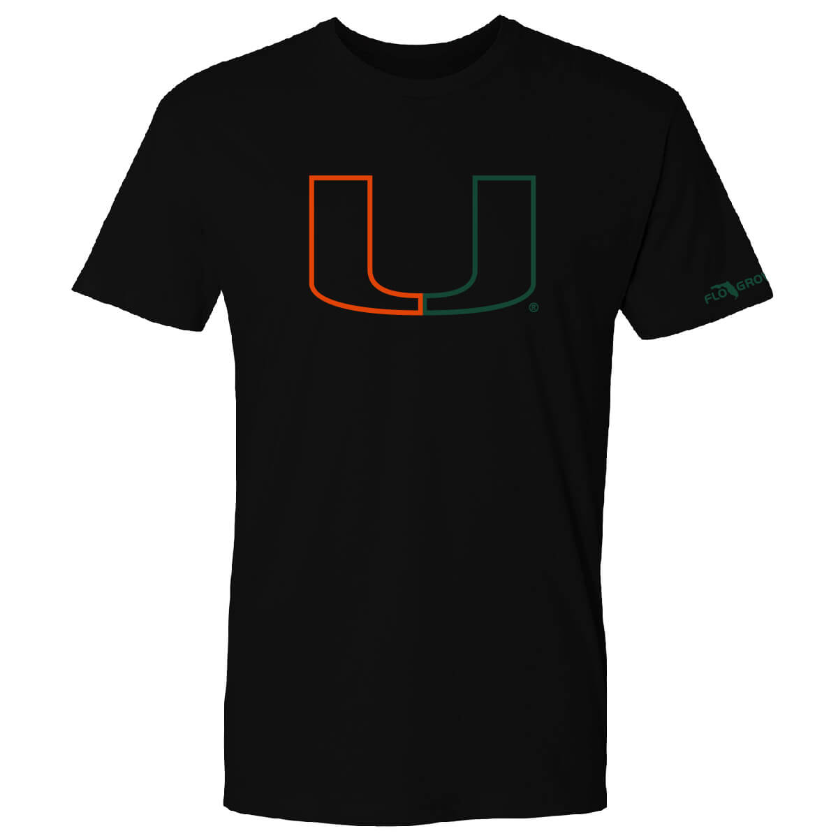 Miami Hurricanes Blackout Logo Tee