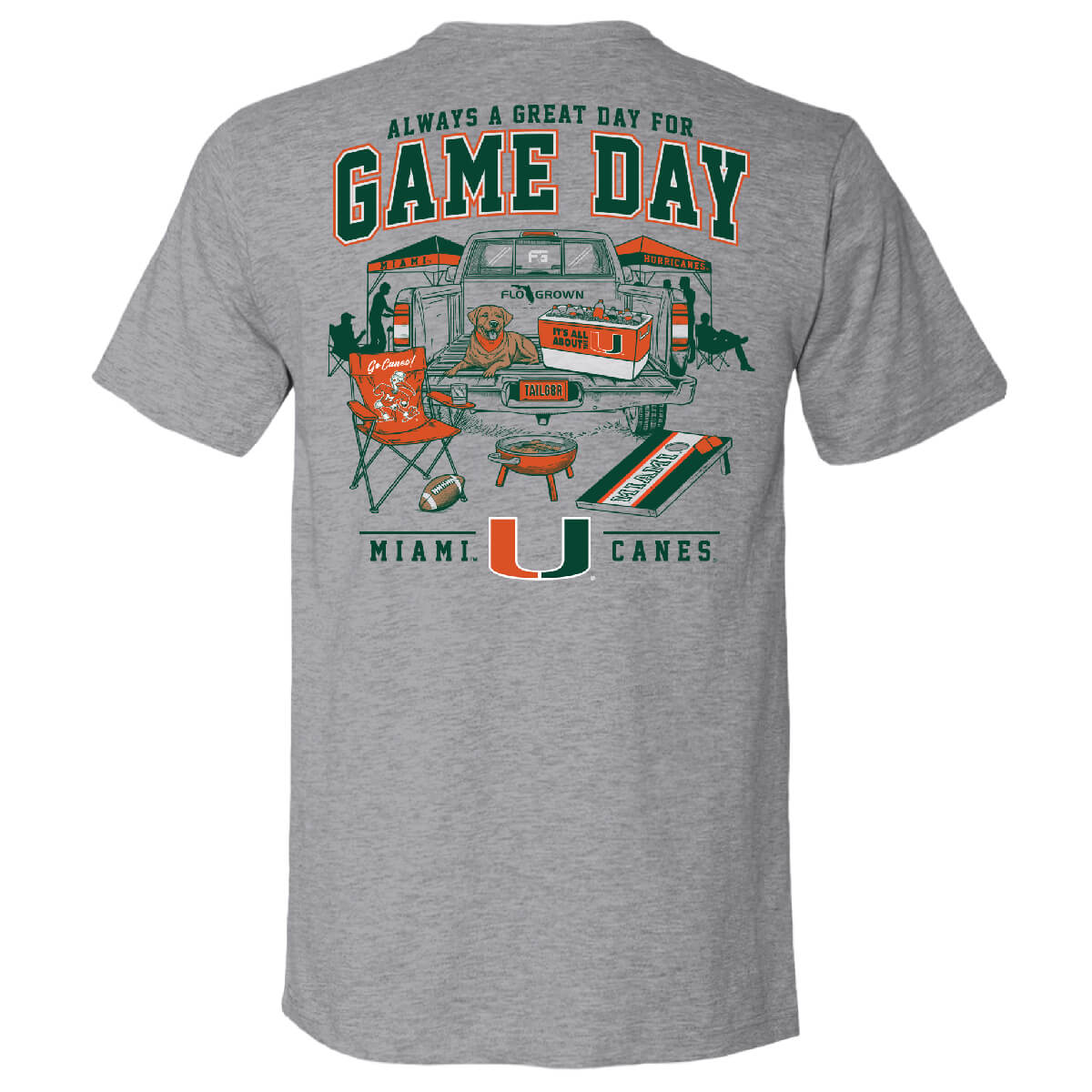 Miami Hurricanes Game Day Tailgate Tee
