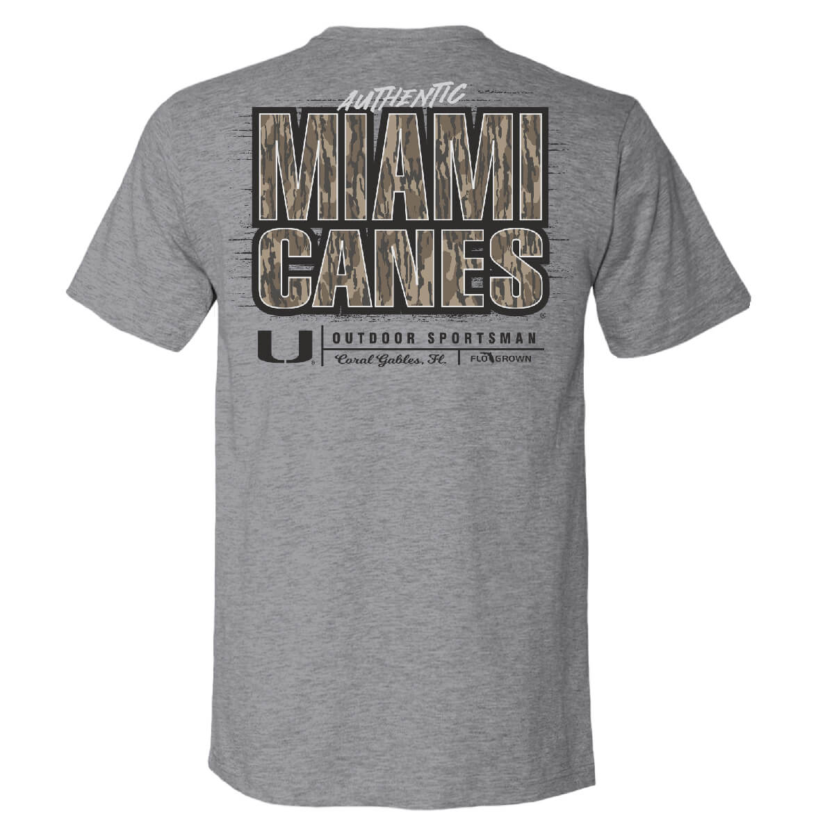 Miami Hurricanes Woodland Stack Tee