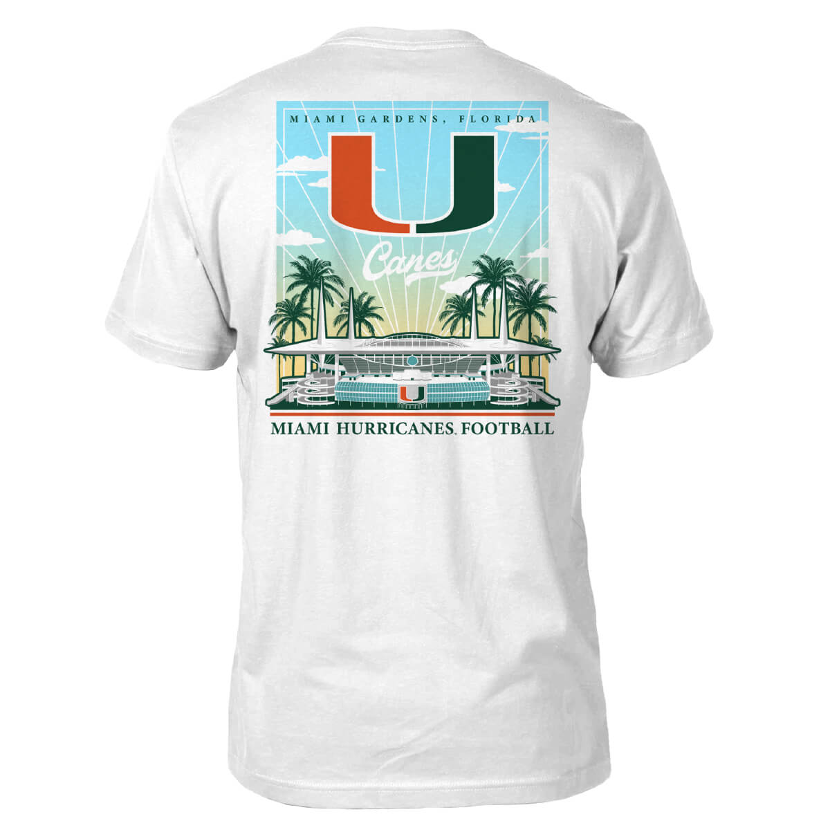 Miami Hurricanes Stadium Poster Tee