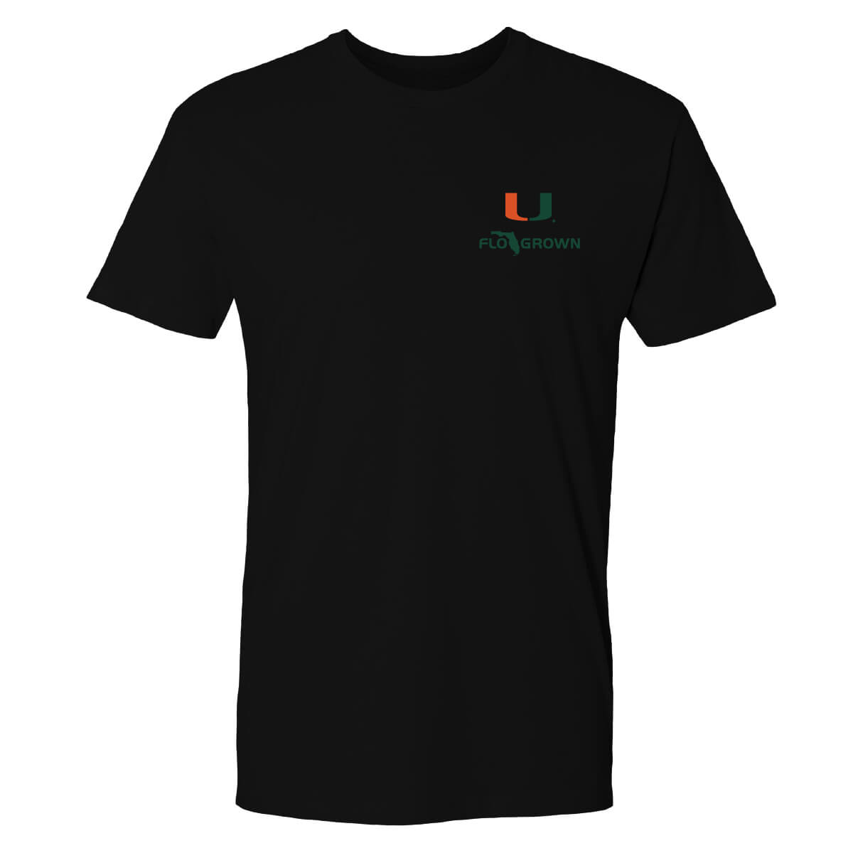Front view featuring the UM and FloGrown logos on the left chest.
