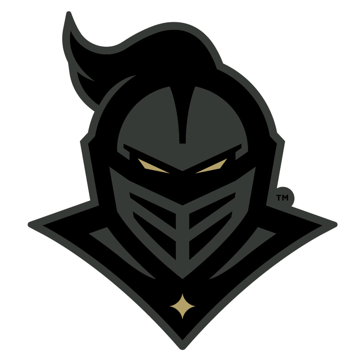UCF Knights Blackout Knight Logo Decal
