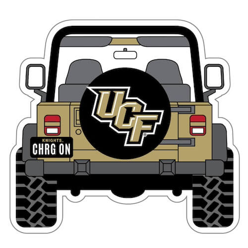 UCF Knights Jeep Decal