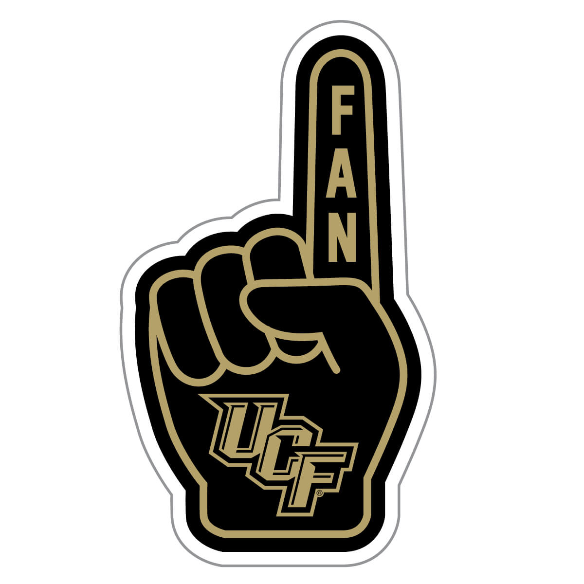 UCF Knights Number One Fan Decal