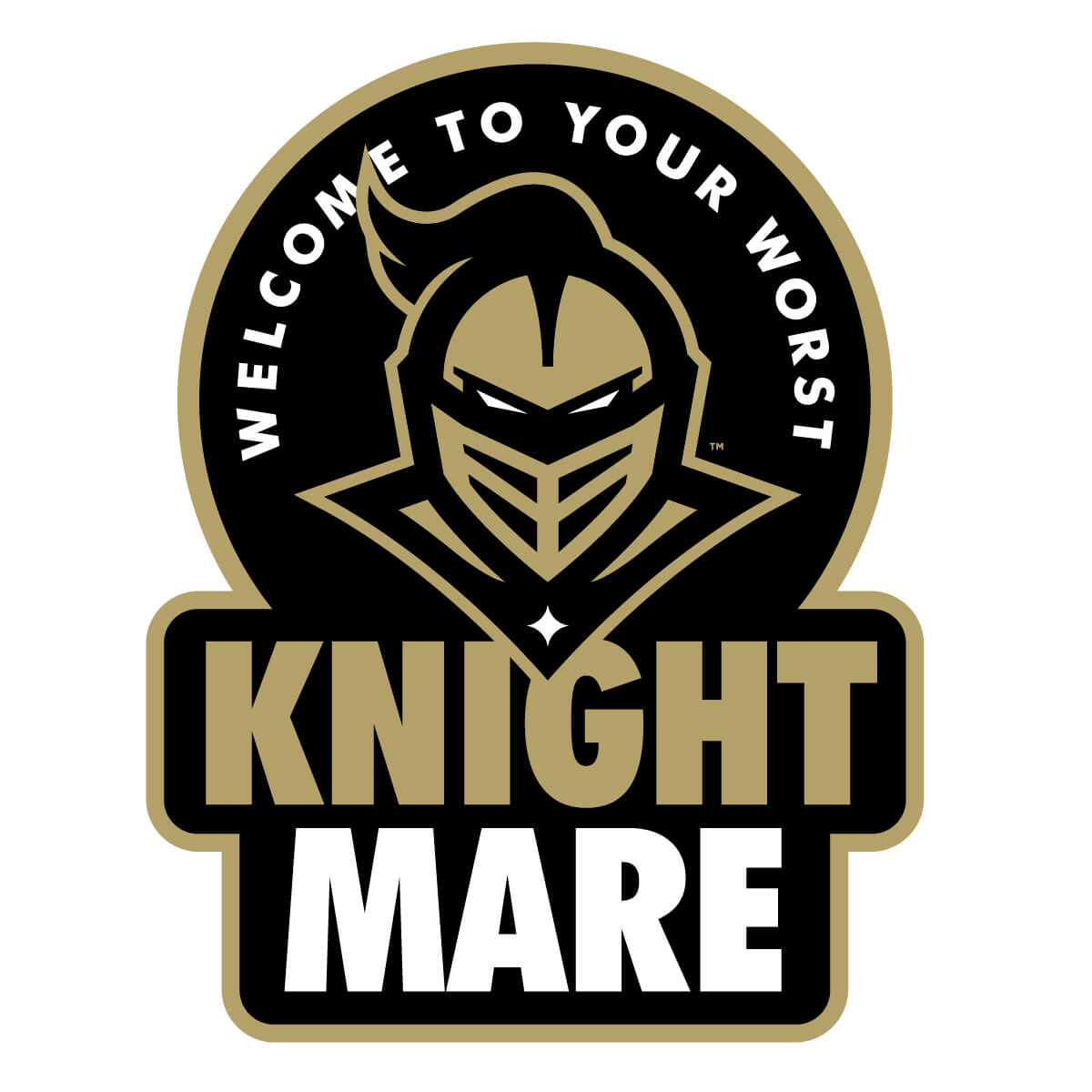 UCF Knights Welcome to Knightmare Decal