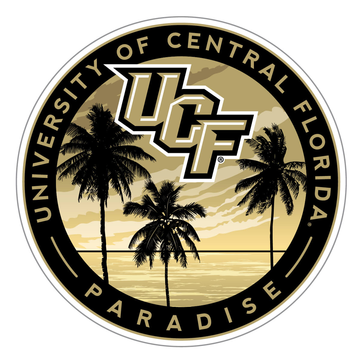 UCF Knights Paradise Circle Decal