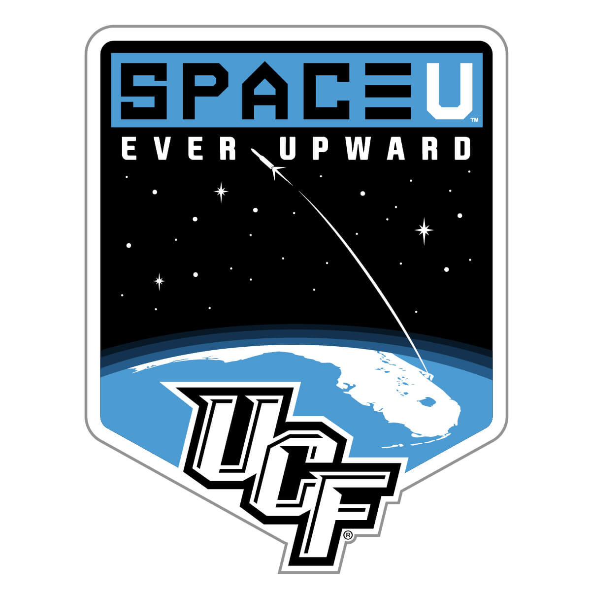 UCF Knights Space U Crest Decal