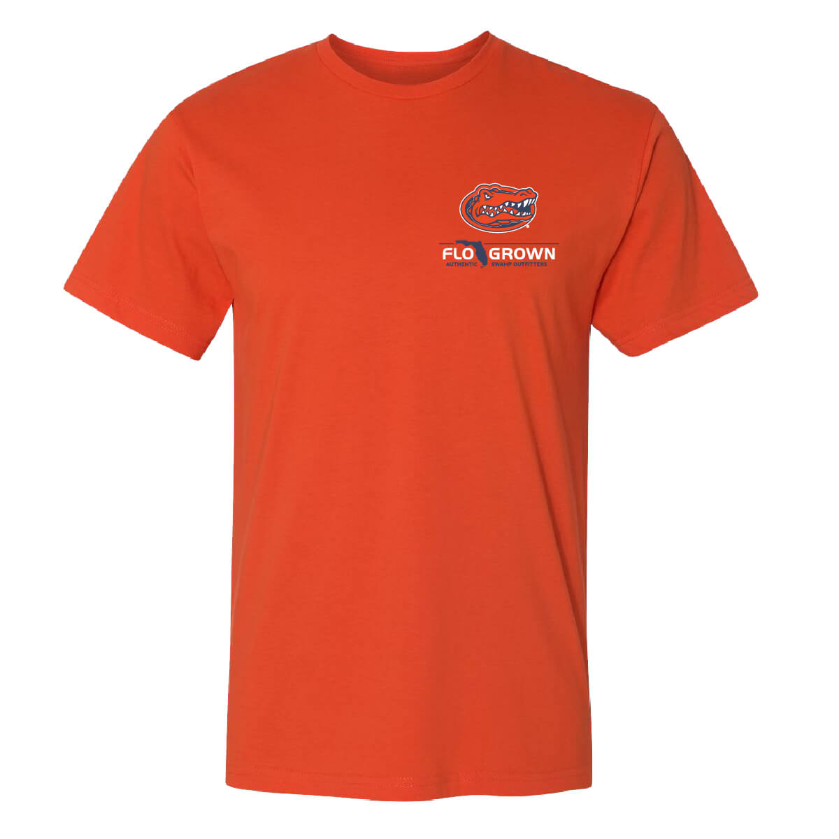 Front view with the Florida Gators and FloGrown logos on the left chest.
