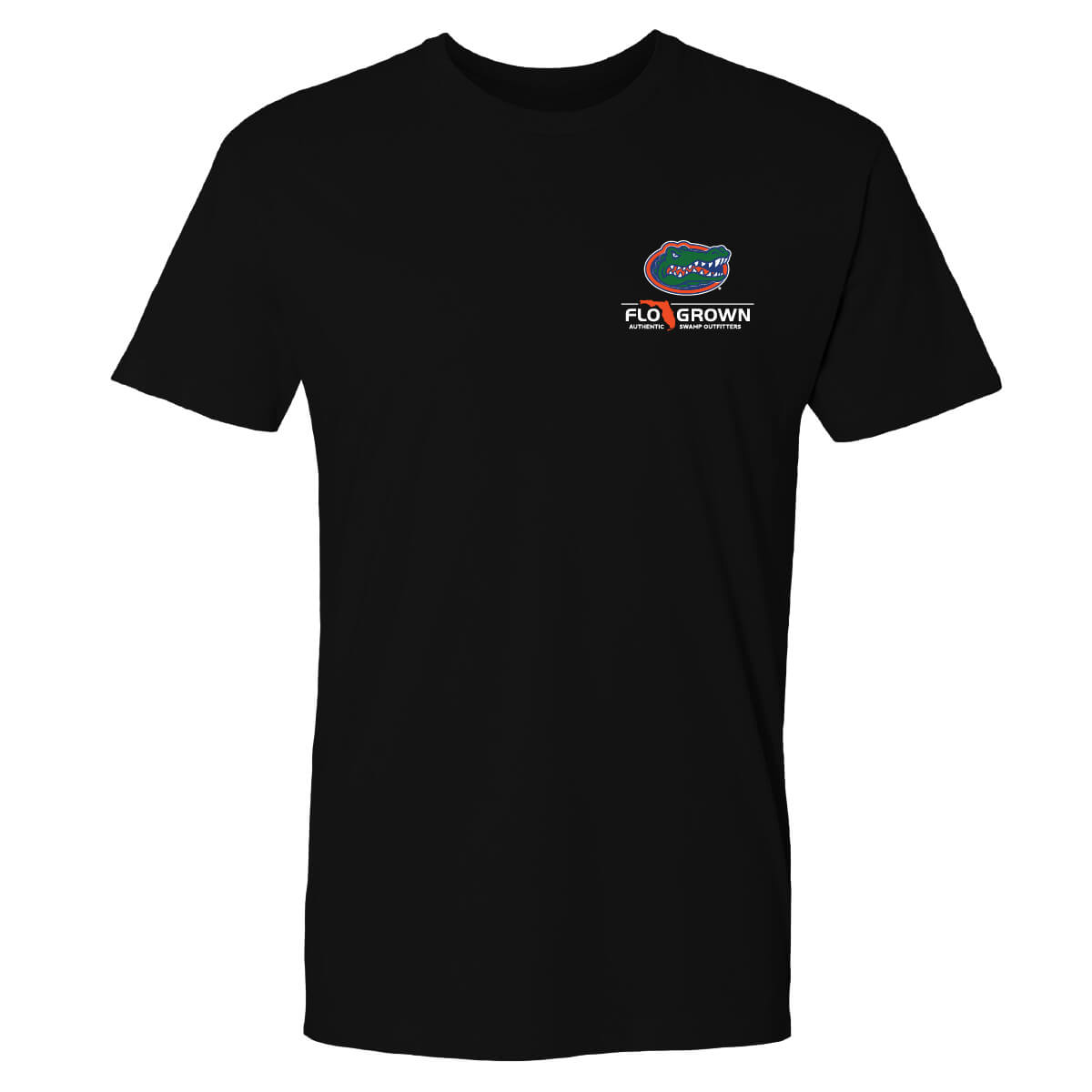 Front view with the Florida Gators and FloGrown logos on the left chest.