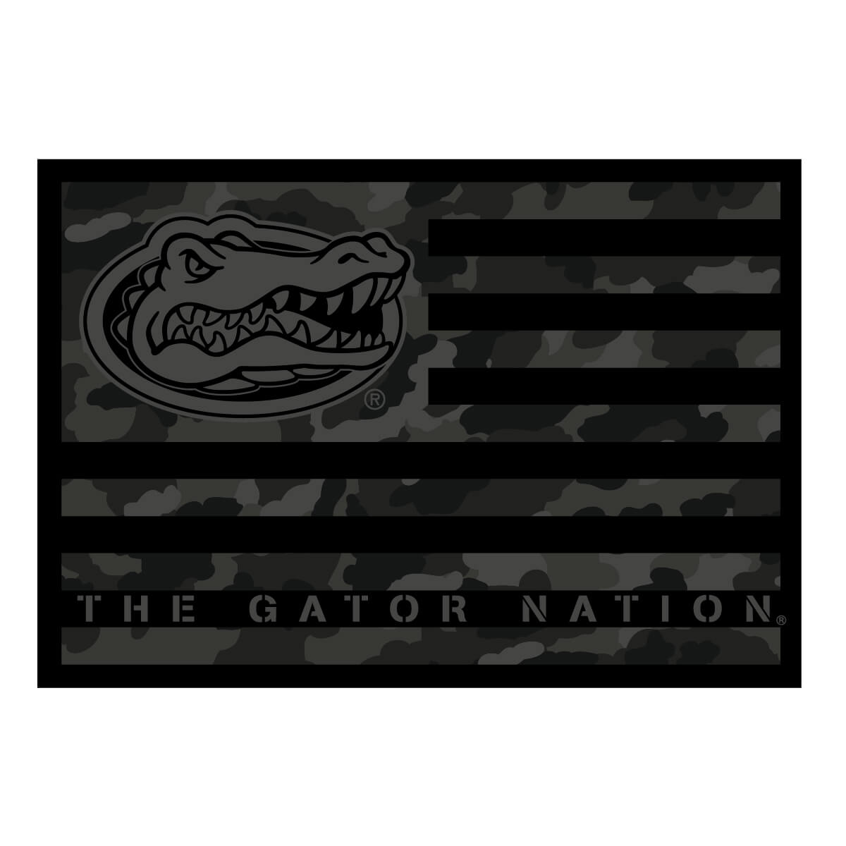 Florida Gators Gator Nation Black Flag Decal – FloGrown