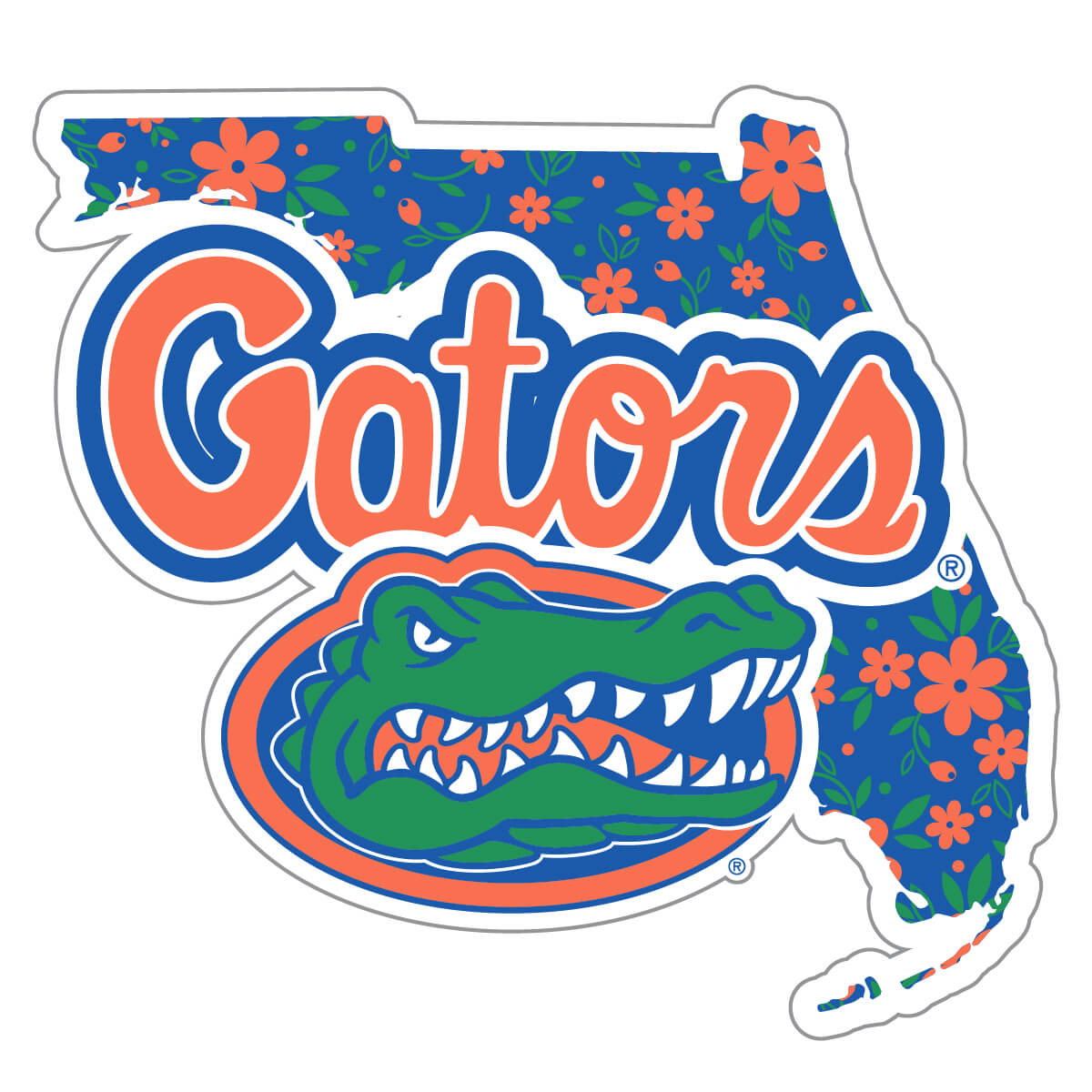 Florida Gators Daisy State Decal