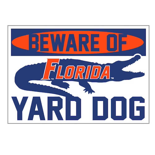 Florida Gators Yard Dog Decal