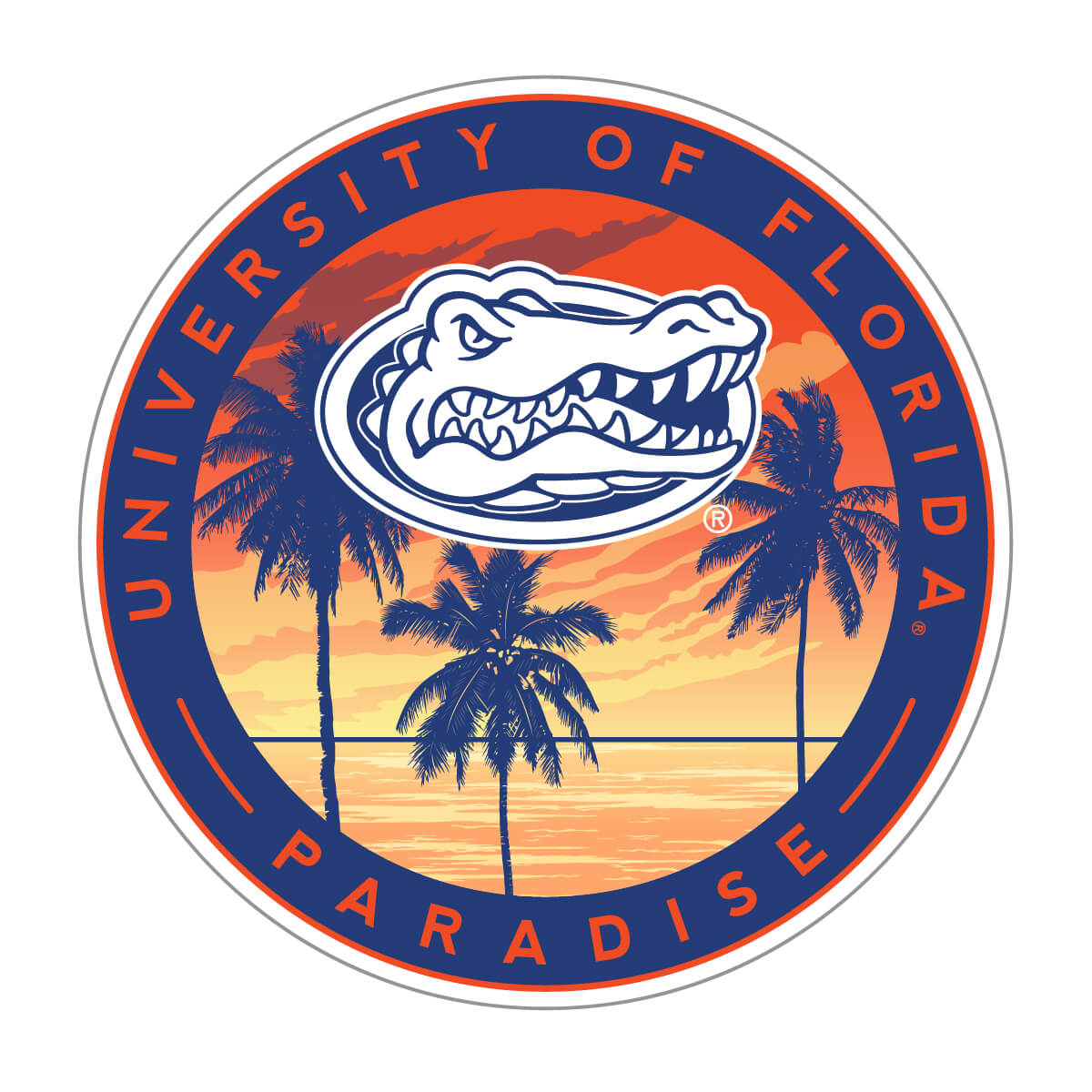 Florida Gators Paradise Circle Decal