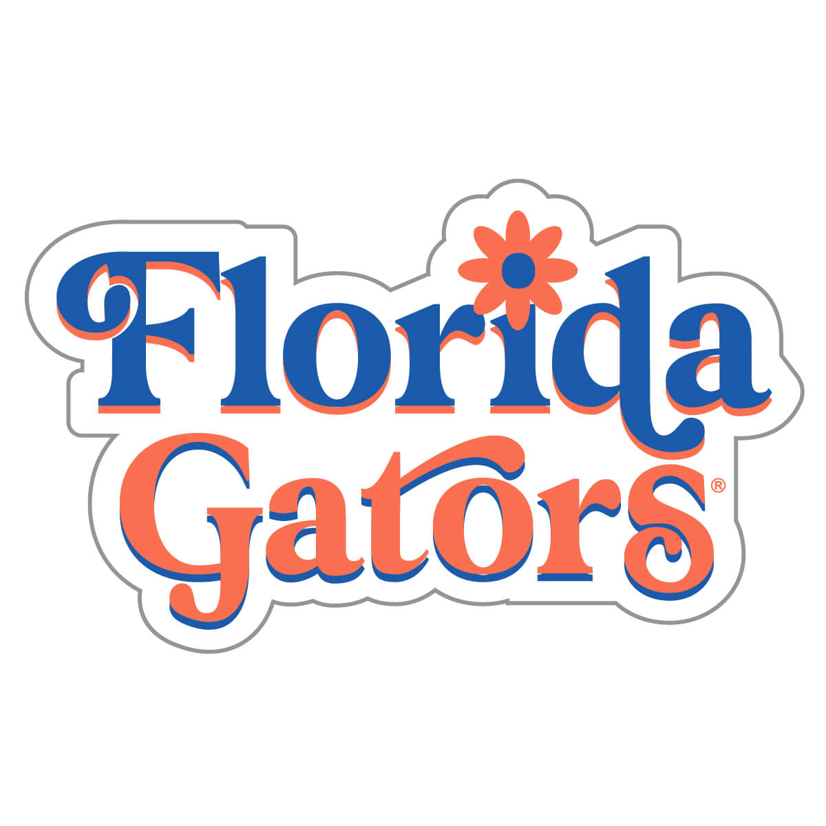 Florida Gators Retro Two Stack Decal