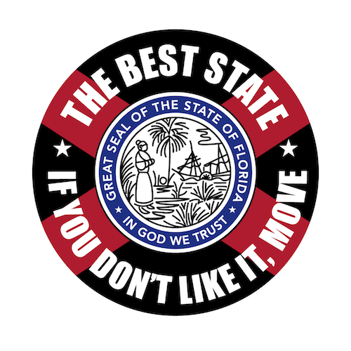 The Best State Round Decal